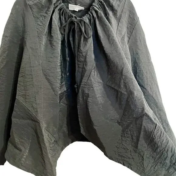 Bryn Walker Drawstring Long Sleeve Jacket Black Size Medium Laganlook Ar… - Picture 2 of 8